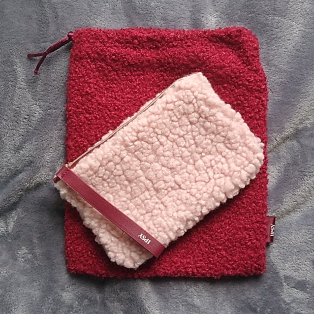 NWOT Set of Fuzzy Ipsy Glam Bags